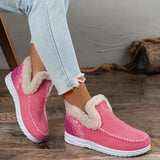 bottines d’hiver douillettes avec doublure en peluche