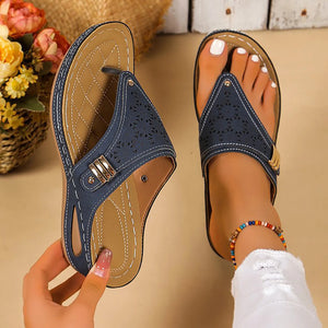 sandales estivales compensées pour femme