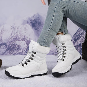 bottes d'hiver mi-mollet pour femmes