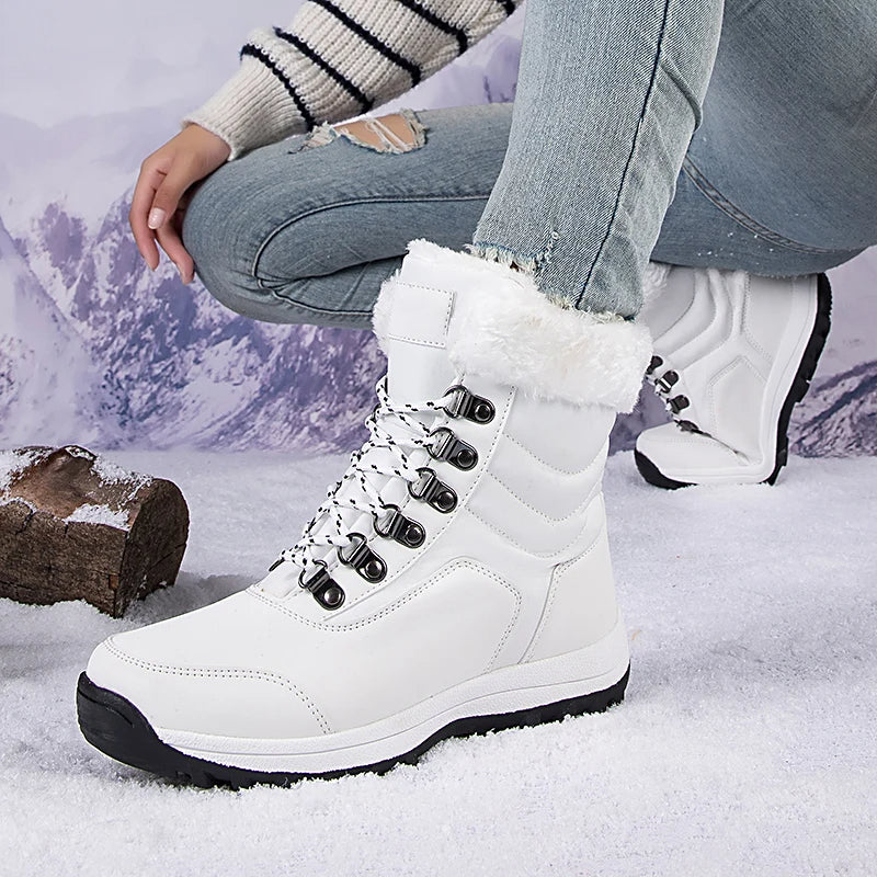 bottes d'hiver mi-mollet pour femmes