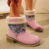 Bottes de neige d’hiver brodées pour femme