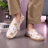 mocassins en toile pour femme