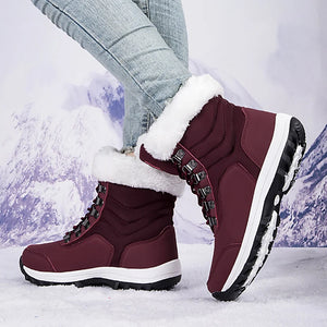 bottes d'hiver mi-mollet pour femmes