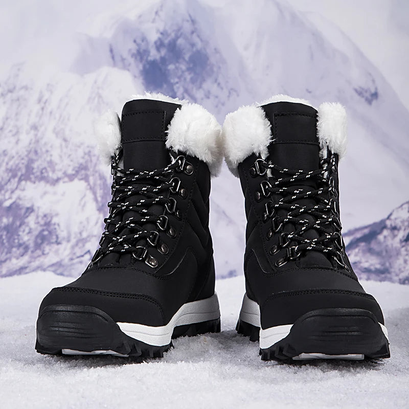 bottes d'hiver mi-mollet pour femmes