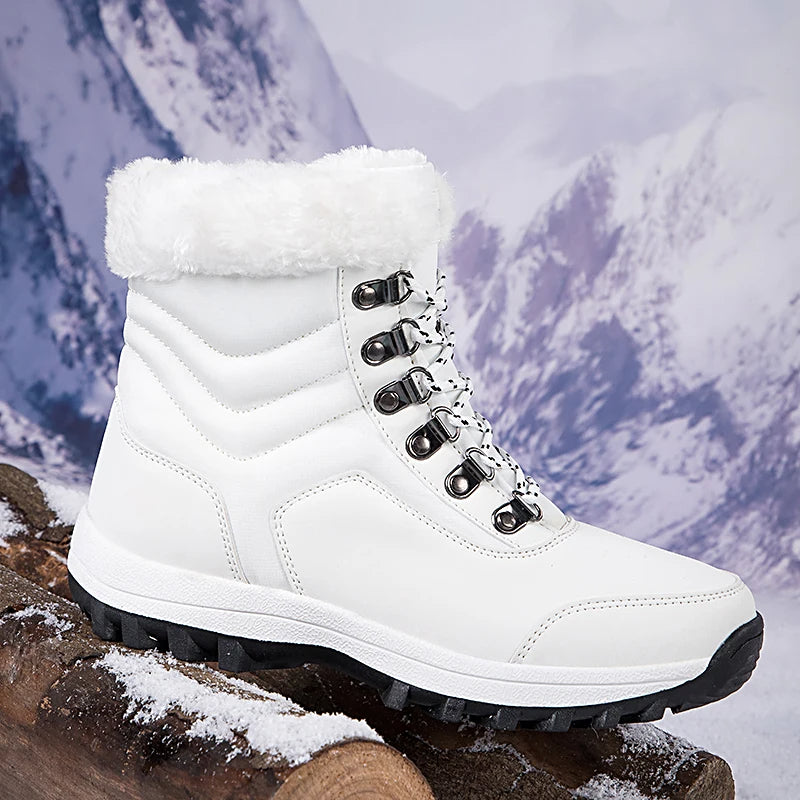 bottes d'hiver mi-mollet pour femmes