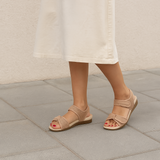 Sandale velcro ultra-confortable pour femmes avec semelle Dry-Tech
