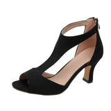 Sandales à Talons Hauts Peep Toe pour Femme
