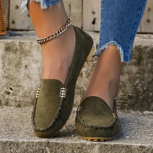 Mocassins pour Femme avec Décor Métallique