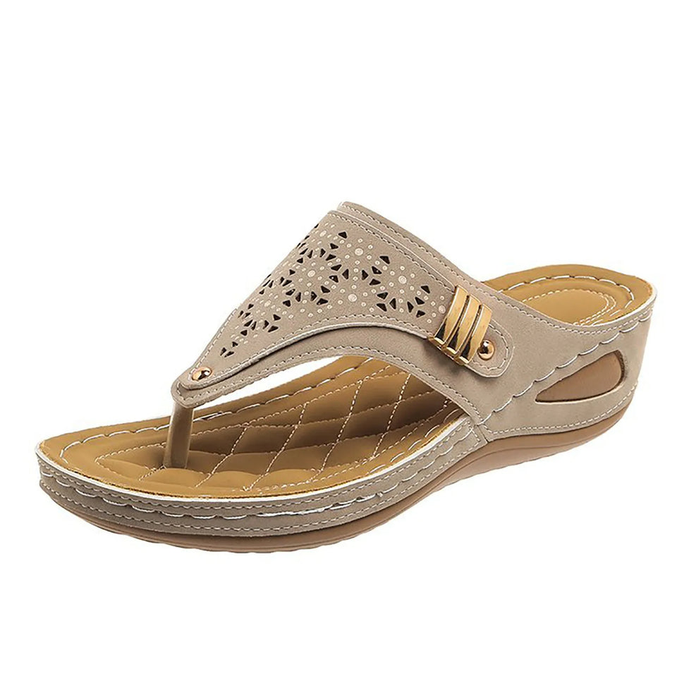 sandales estivales compensées pour femme