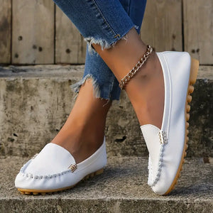 Mocassins pour Femme avec Décor Métallique