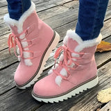 Bottes d’Hiver Fourrées Femme – Style Confort & Élégance