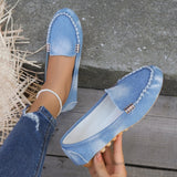 Mocassins pour Femme avec Décor Métallique