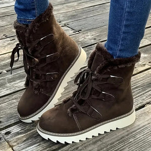 Bottes d’Hiver Fourrées Femme – Style Confort & Élégance
