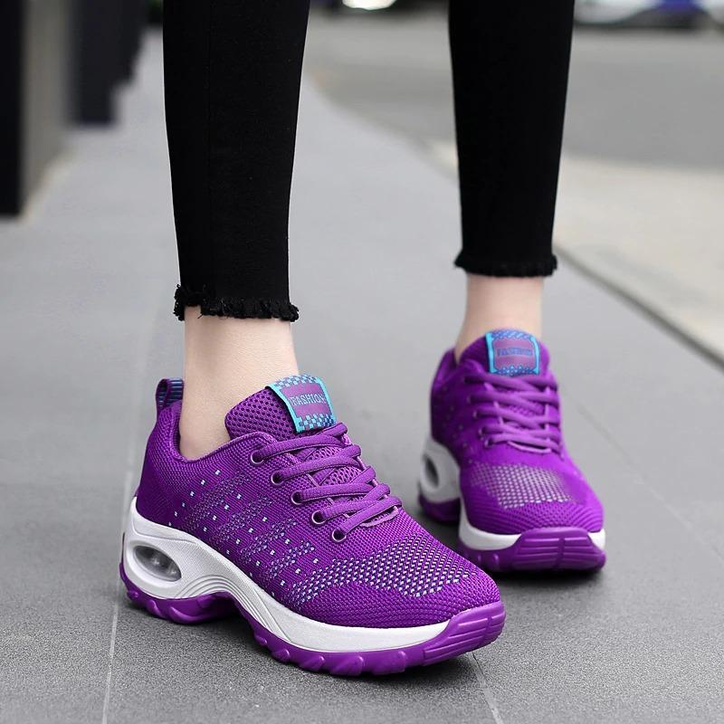 IXII Chaussures Marche Orthopédiques Femmes - Coussin D'Air Antidérapantes Confort Intérieur Extérieur